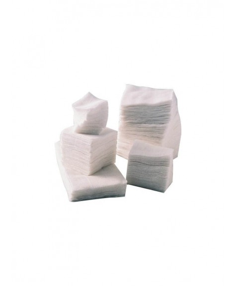 Compresses de gaze non stériles 7.5x7.5cm en sachet de 100