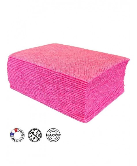 Sachet de 25 lavettes BioTiss rouges