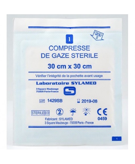 Compresse de gaze stérile 7,5x7,5cm