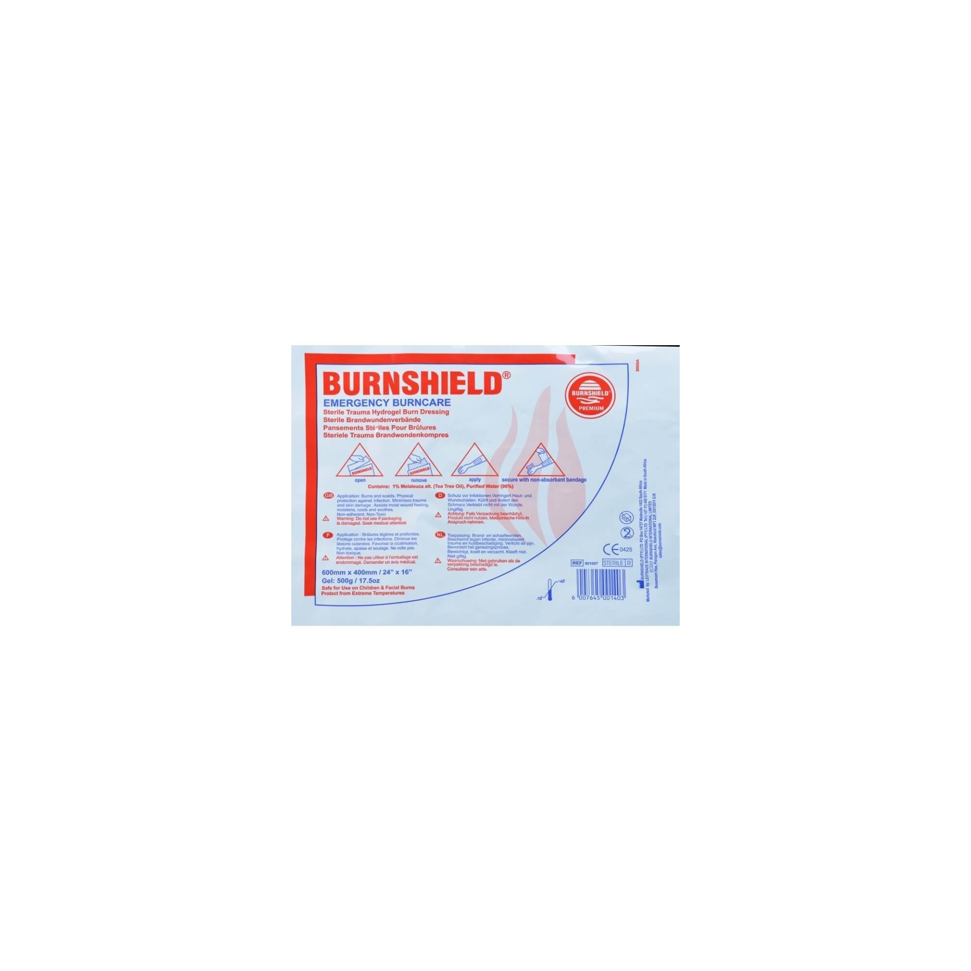 Compresse pour brûlure Burnshield 40x60cm