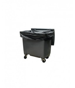 Housses conteneurs 1100L PE BD super renforcé noir