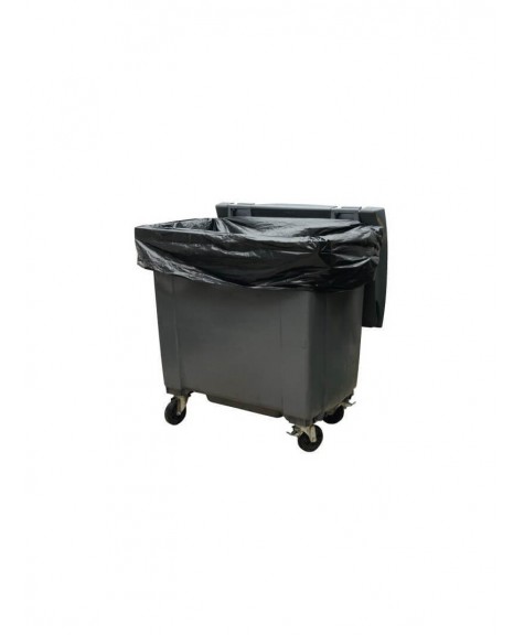 Housses conteneurs 1100L PE BD super renforcé noir