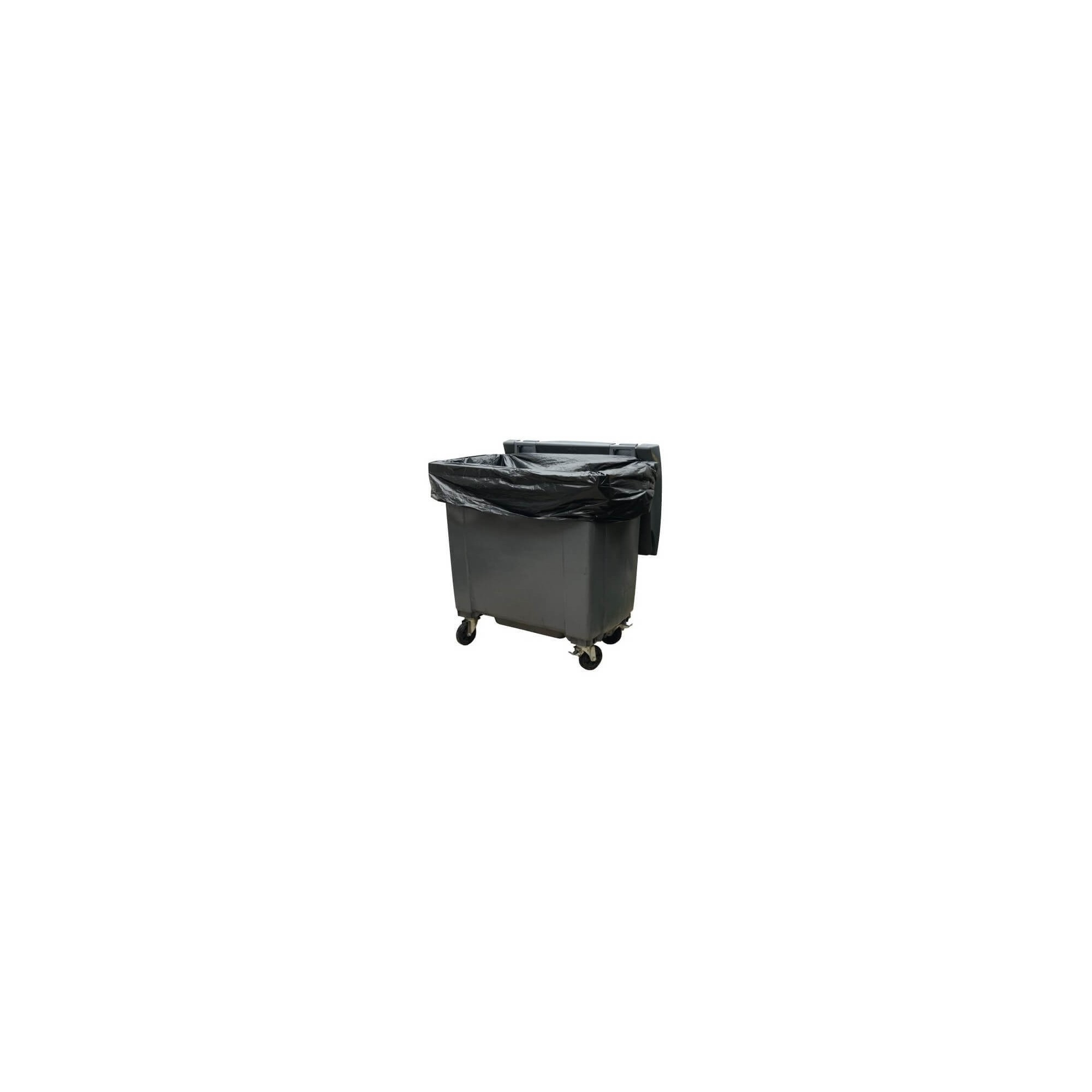 Housses conteneurs 1100L PE BD super renforcé noir