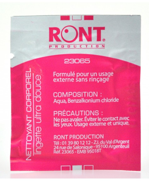 Lingette nettoyante corporelle - RONT