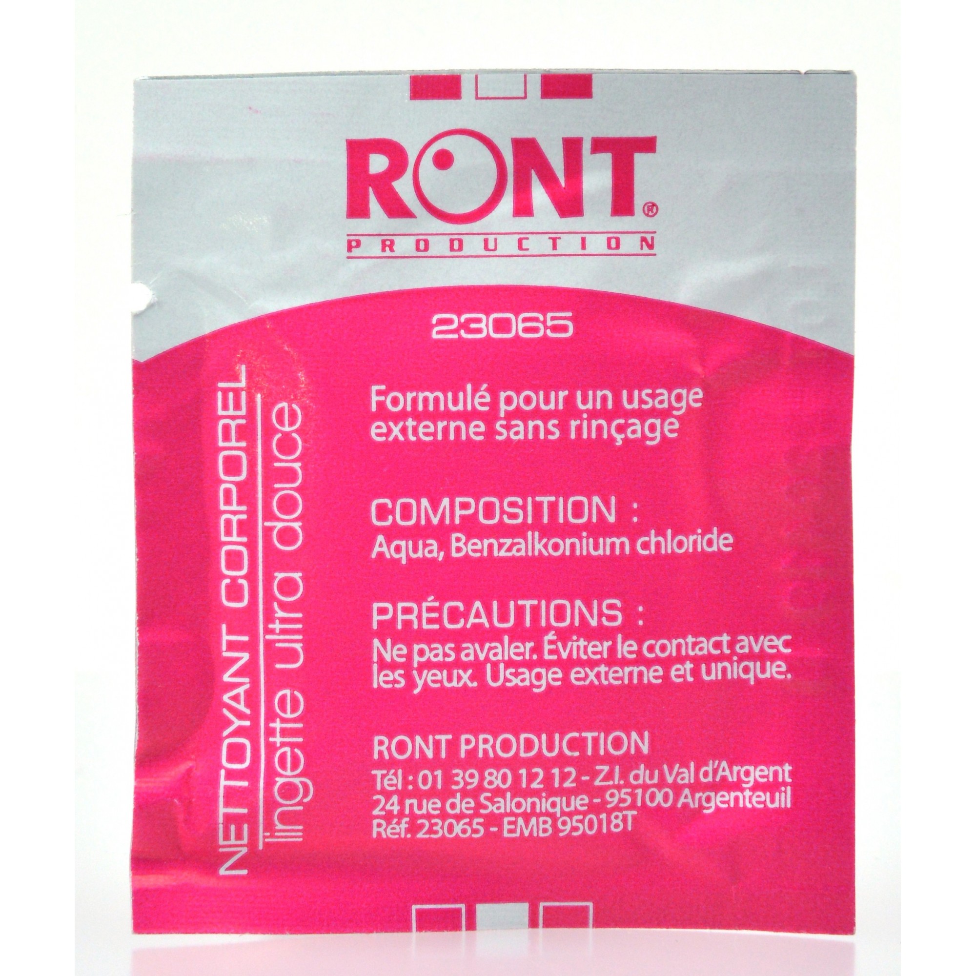 Lingette nettoyante corporelle - RONT