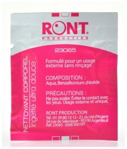 Lingette nettoyante corporelle - RONT