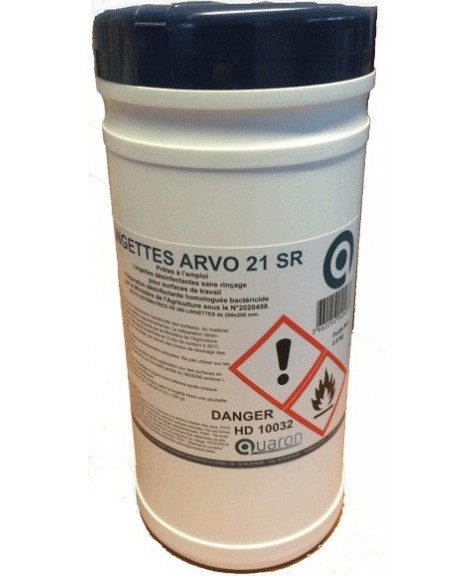 Boîte de 200 lingettes désinfectantes - QUARON