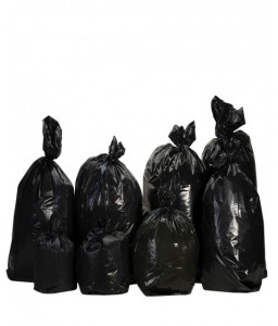 Sac poubelle PE BD 130L noir 50?   RL*10 