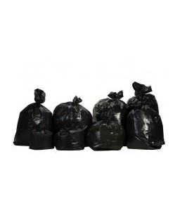 Sac poubelle PE BD 100L noir 35?   RL 25 