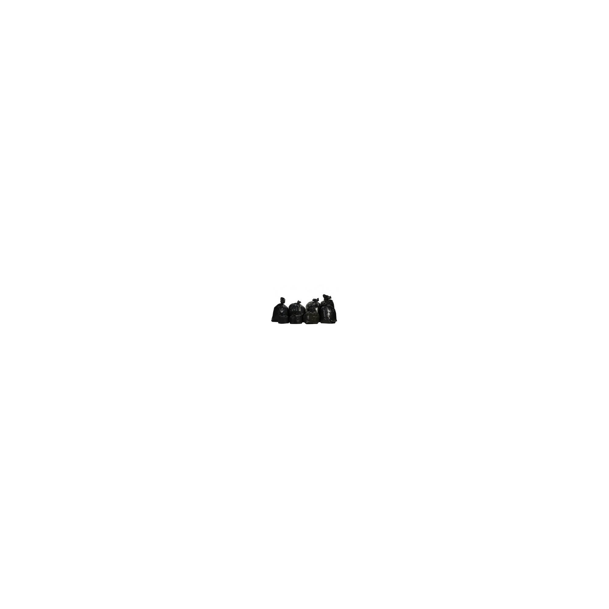 Sac poubelle PE BD 100L noir 35?   RL 25 