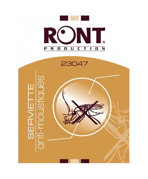Sachet de 10 lingettes apaisantes piqure de moustiques - RONT