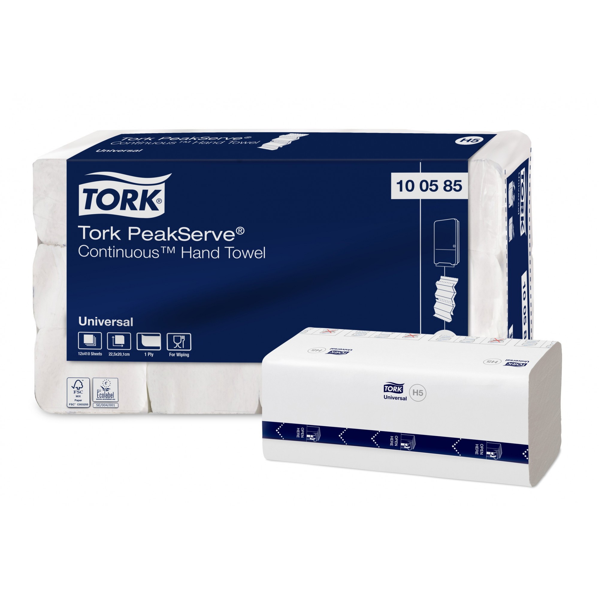 12 packs d'essuie-Mains Peakserve® H5 - Tork