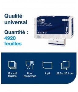 12 packs d'essuie-Mains Peakserve® H5 - Tork - Protection cutanée - 3