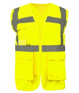 GILET HAUTE VISIBILITE LUMEN MULTIPOCHES RECYCLÉ - Sécuritop - SECURITOP - Vêtements haute-visibilité - 2