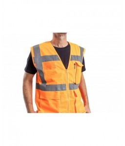GILET HAUTE VISIBILITE LUMEN MULTIPOCHES RECYCLÉ - Sécuritop - SECURITOP - Vêtements haute-visibilité - 5