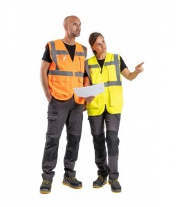 GILET HAUTE VISIBILITE LUMEN MULTIPOCHES RECYCLÉ - Sécuritop - SECURITOP - Vêtements haute-visibilité - 8