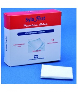 Compresse de gaze hydrophile stérile 5x5cm  BTE 10  - Compresses, bandes et sparadraps - 2