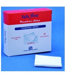 Compresse de gaze hydrophile stérile 5x5cm  BTE 10  - Compresses, bandes et sparadraps - 2