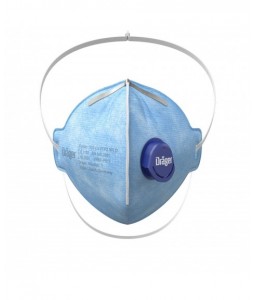 Boîte de 10 masques jetables pliables avec soupape FFP2 - DRAEGER