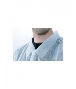 Blouse jetable fermeture à pression avec poches - Blouses - 3
