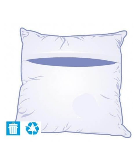 Taie d'oreiller jetable 60x60cm avec rabat ECO