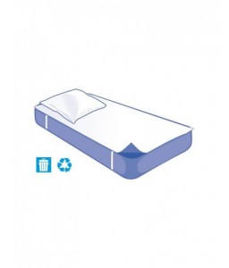 Kit literie Alèse plateau et Taie jetable Confort 90x190cm