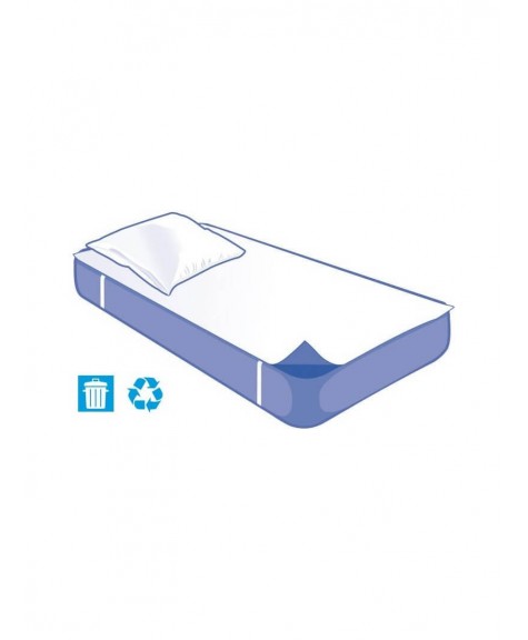 Kit literie Alèse plateau et Taie jetable Confort 90x190cm