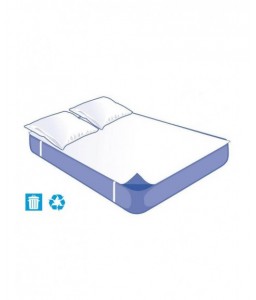 Kit literie Alèse Plateau et 2 Taies Jetables Confort 140x190cm