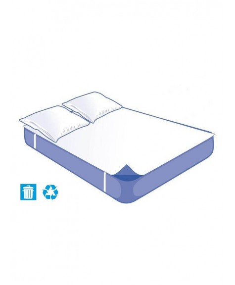 Kit literie Alèse Plateau et 2 Taies Jetables Confort 140x190cm