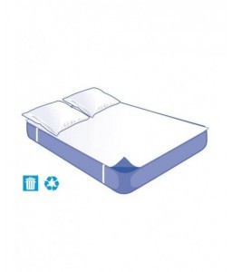Kit literie Alèse Plateau et 2 Taies Jetables Confort 140x190cm