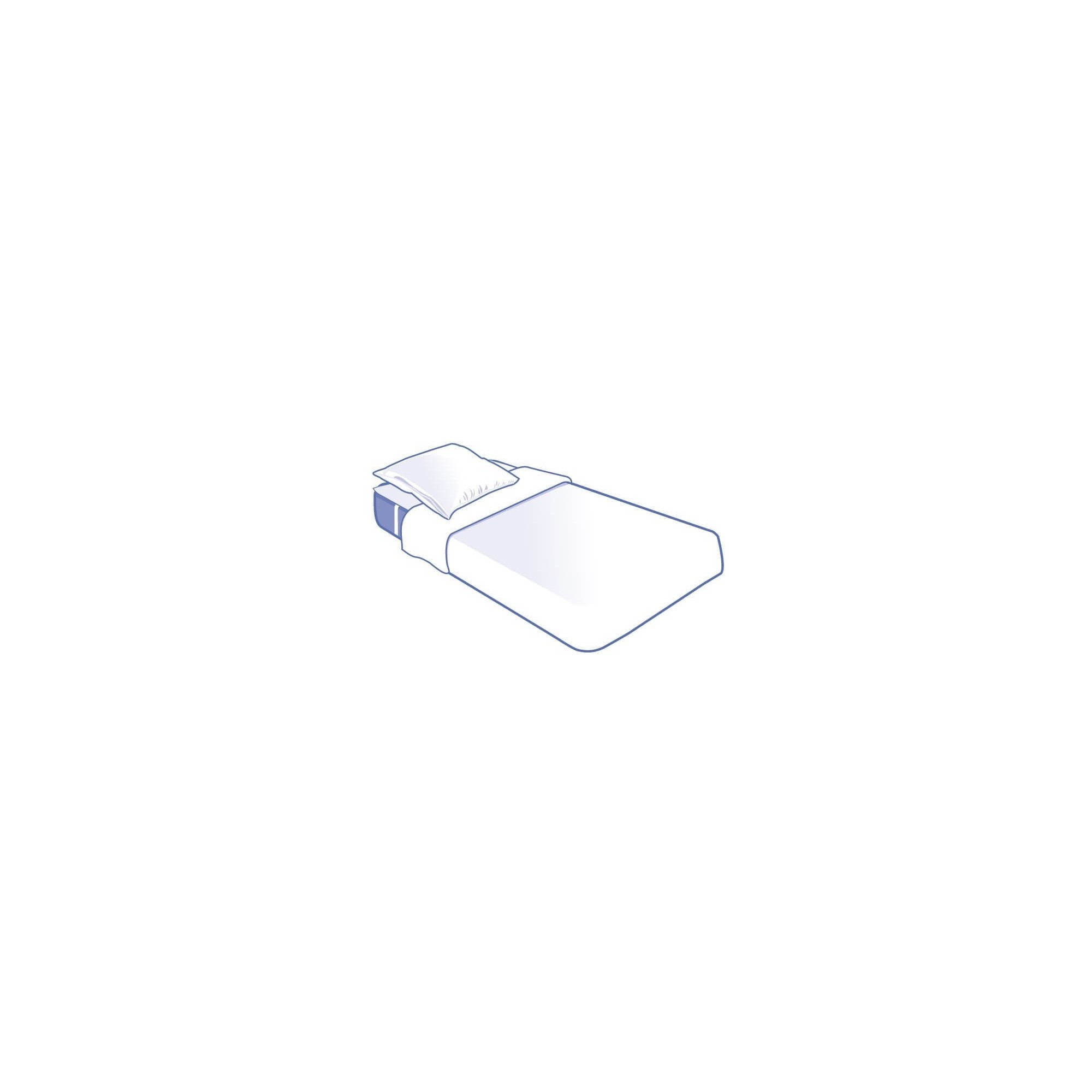 Kit Alèse Plateau - 1 Taie - 1 Drap plat jetable Confort 90x190cm