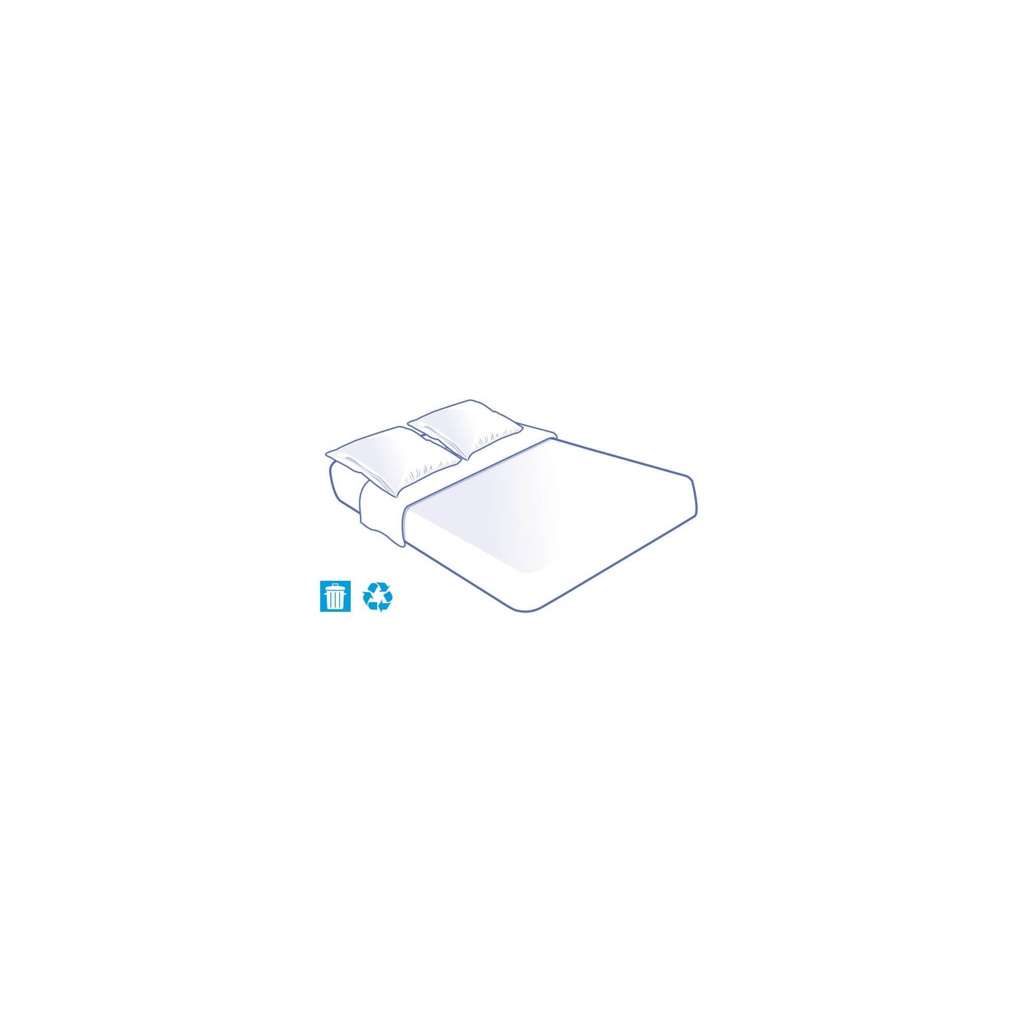 Kit literie Alèse Housse - 2 Taies Oreillers - 1 Drap plat jetables Confort 140x190cm