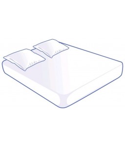 Kit Literie Alèse Housse et 2 Taies Jetables Basic 140x190x20cm