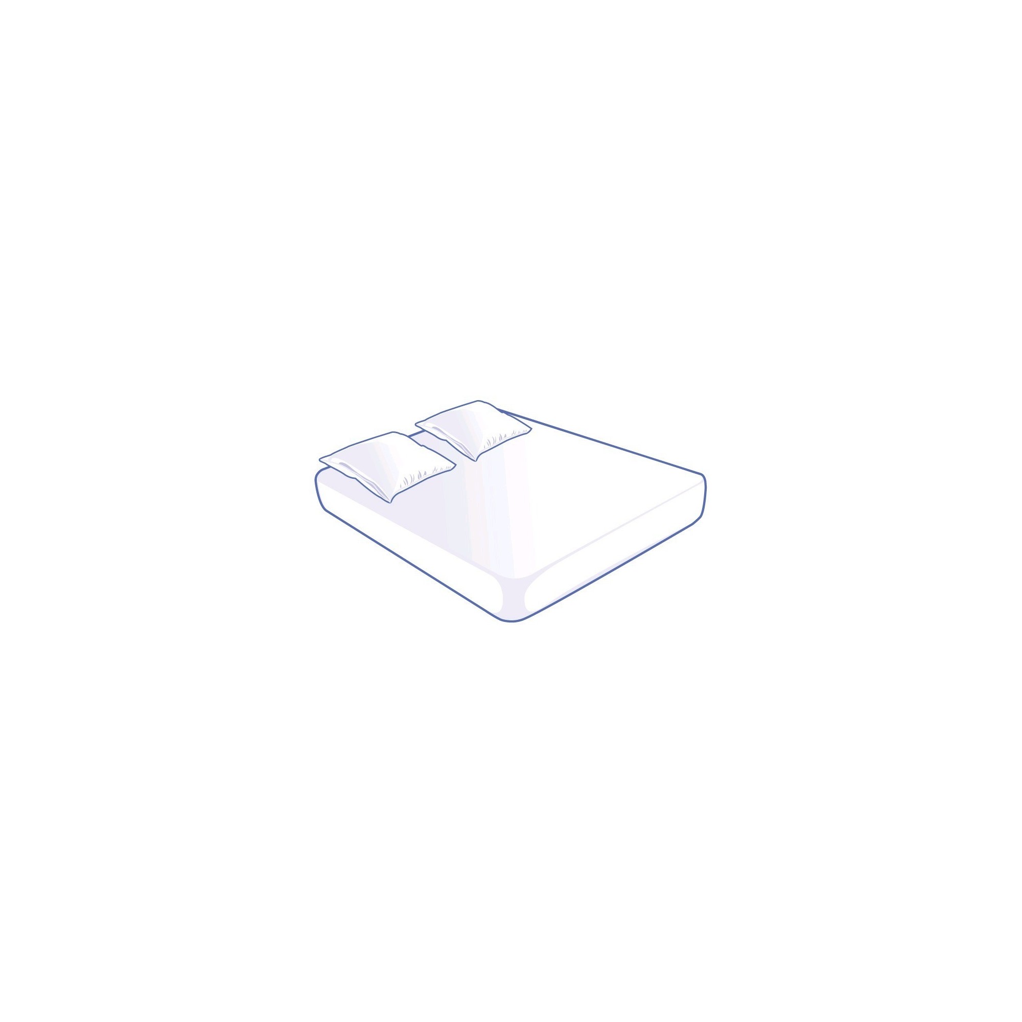 Kit Literie Alèse Housse et 2 Taies Jetables Basic 140x190x20cm