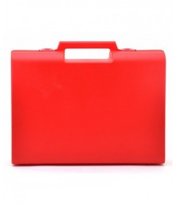 Trousse rouge rigide 33.6x26.6x8.5cm