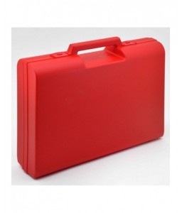 Trousse rouge rigide 33.6x26.6x8.5cm - Trousses vides - 4