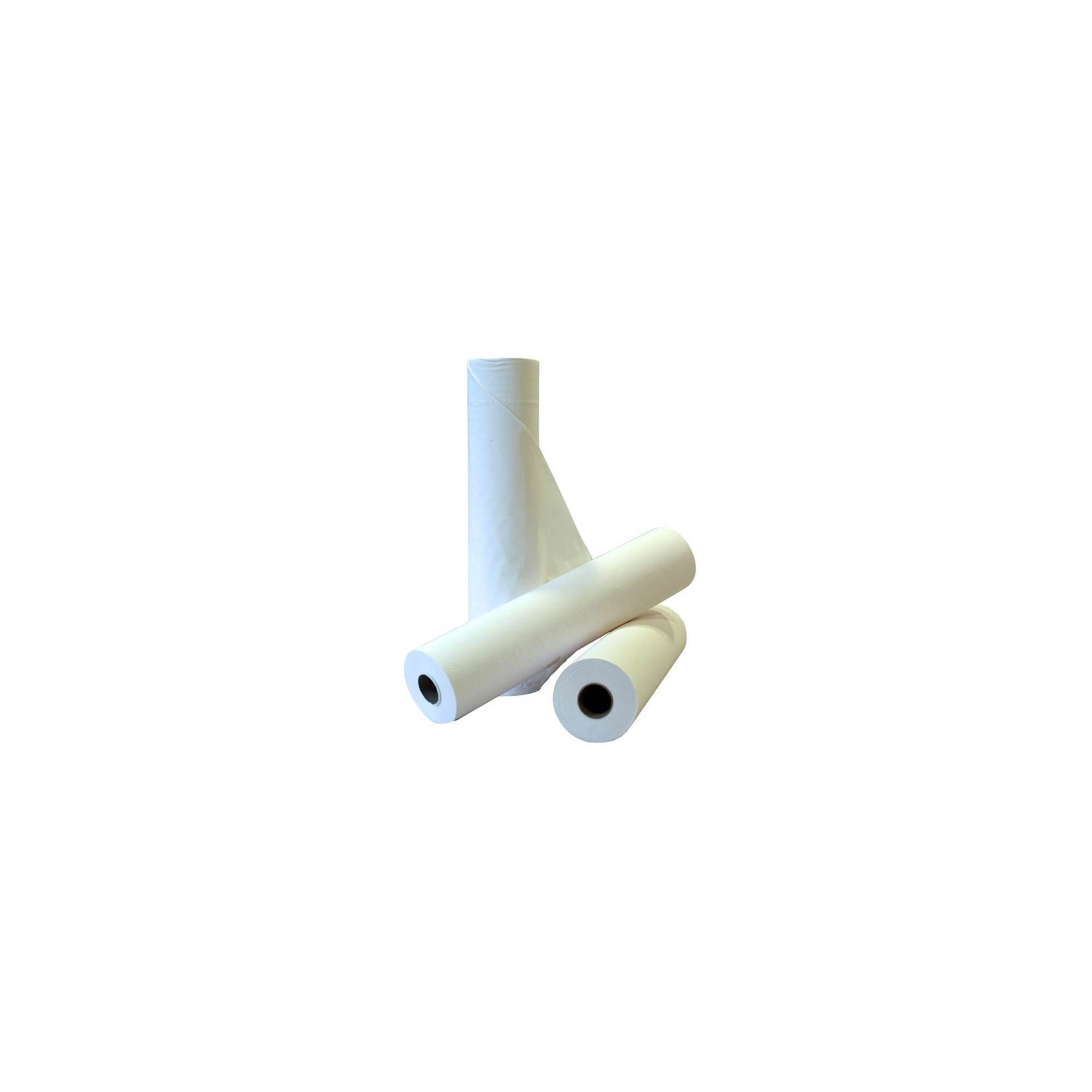 Drap d'examen lisse blanc 50x35cm