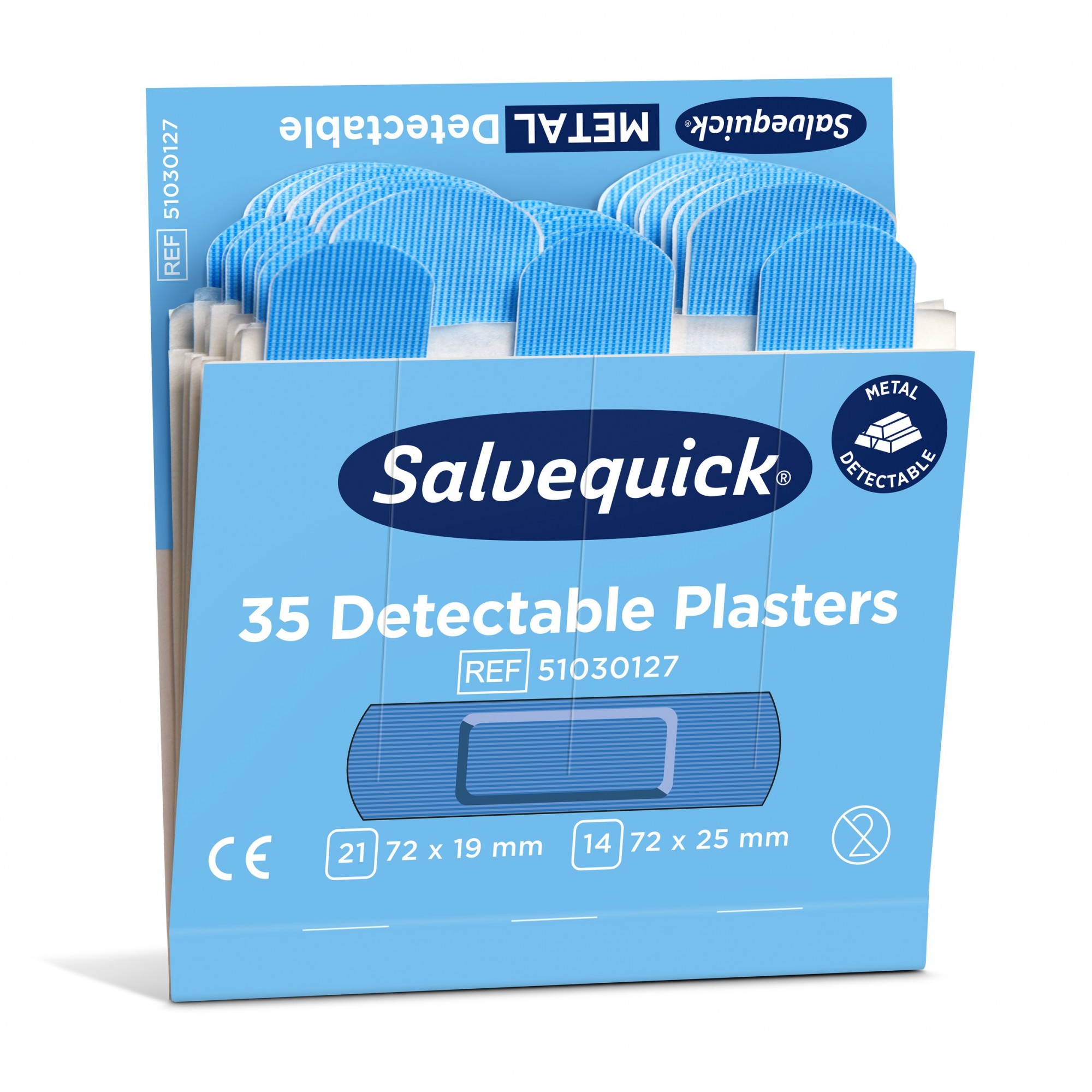 Recharge de 35 Pansements Bleus - CEDERROTH