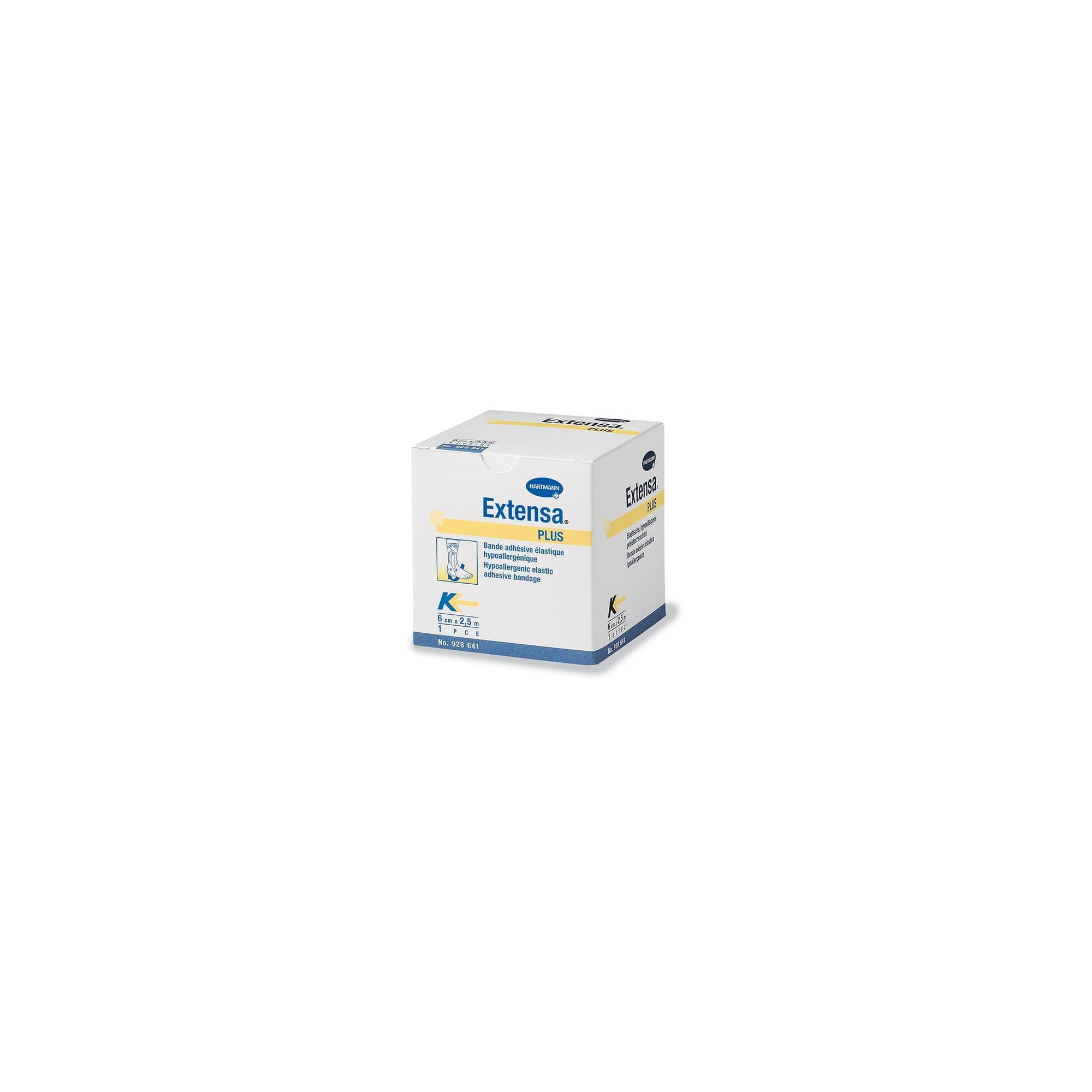Bandage de contention adhésif 2.5mx6cm Extensa Plus - HARTMANN