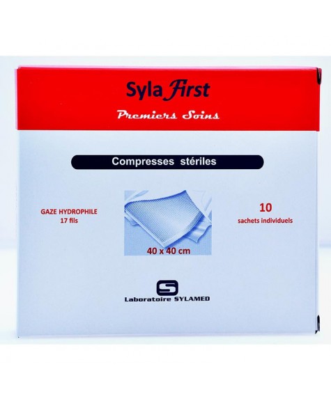 Compresses de gaze stériles 10x10cm