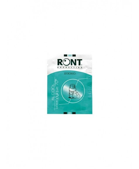 Sachet de 10 lingettes alcool 70° - RONT