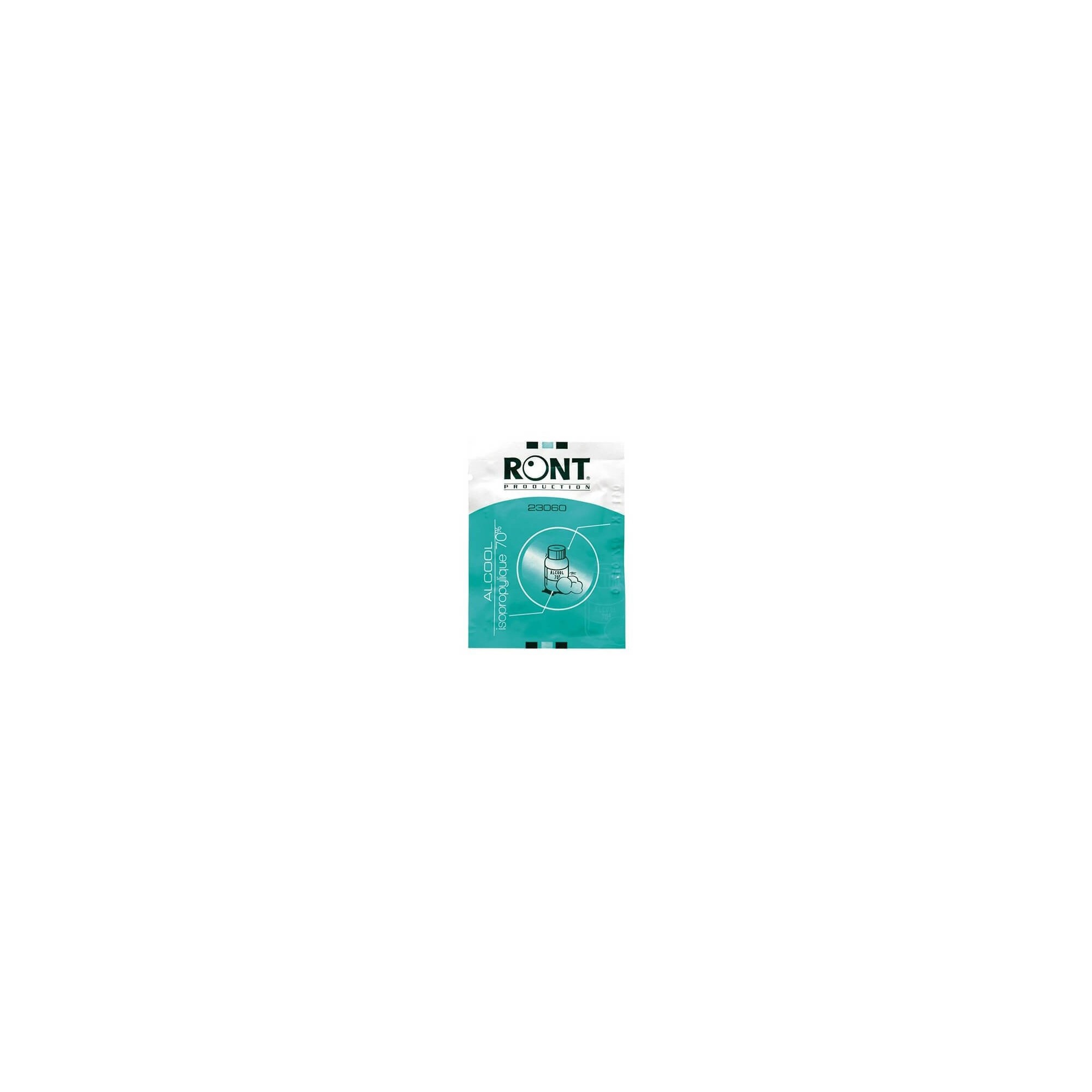 Sachet de 10 lingettes alcool 70° - RONT