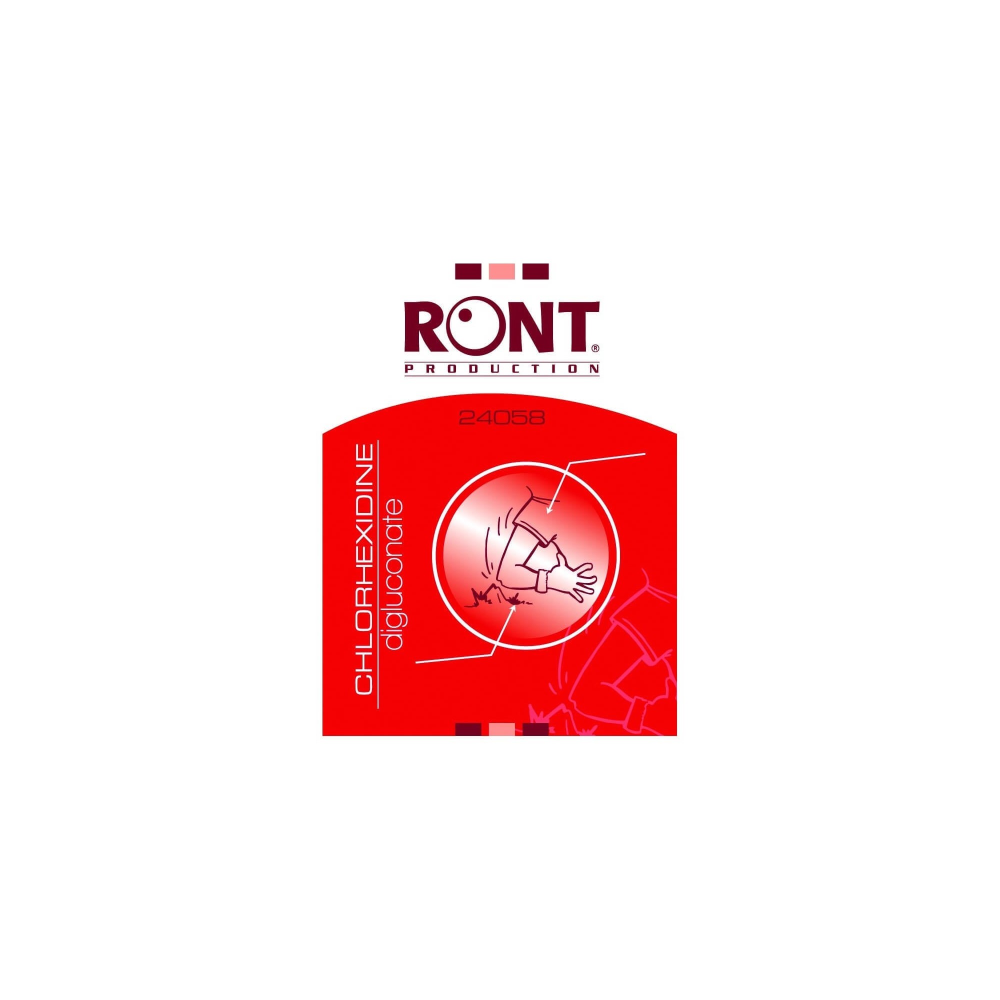 Sachet de 10 lingettes Chlorhexidine - RONT