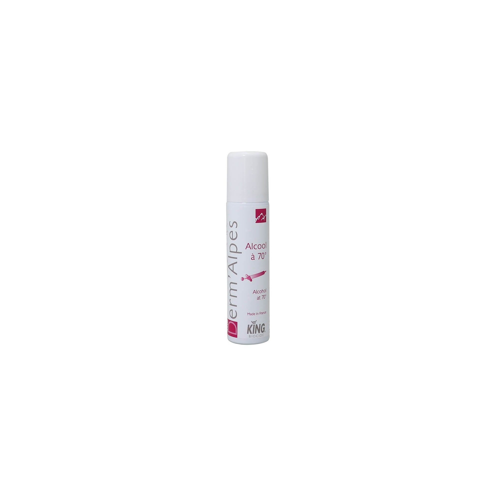 Aérosol désinfectant alcool à 70° brut 110mL KING - DERM_ALPES