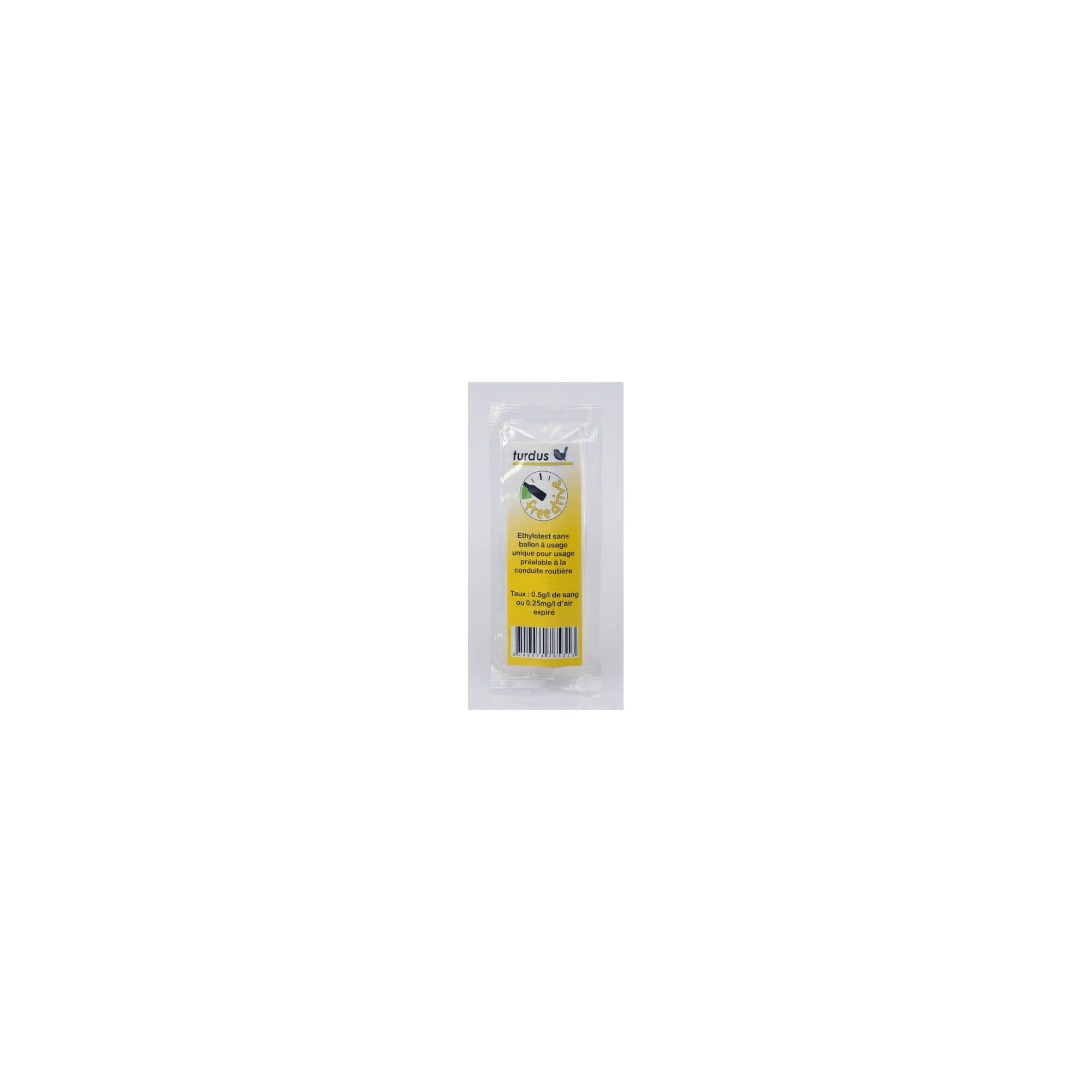 Ethylotest à usage unique sans ballon 0.5g