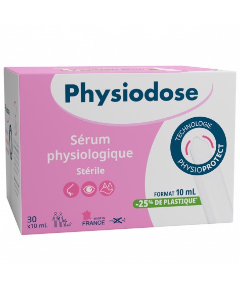 Boite de 30 unidoses sérum physiologique 10mL - GILBERT