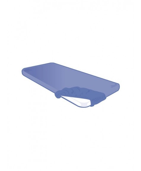 Housse de brancard jetable bleu nuit 200x60x8cm