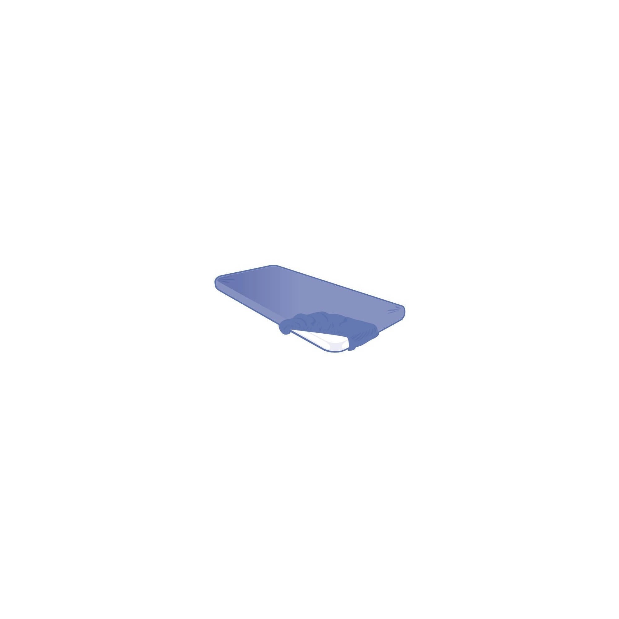 Housse de brancard jetable bleu nuit 200x60x8cm