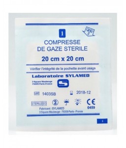 Compresse de gaze stérile 5x5cm