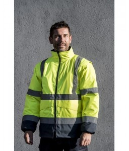Blouson de travail haute visibilité Bagane - Securitop - Vêtements haute-visibilité - 3